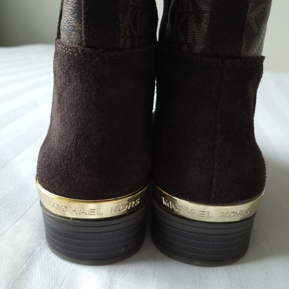 Michael Kors Girls Finley Makysa Logo Boots Size 3 - Picture 5 of 13